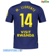 Camisa de time de futebol Atletico Madrid Marcos Llorente #14 Replicas 2º Equipamento 2025-26 Manga Curta